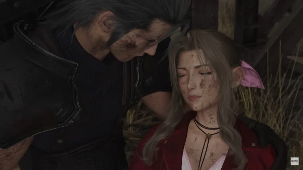 A screenshot from the Final Fantasy 7 Rebirth trailer