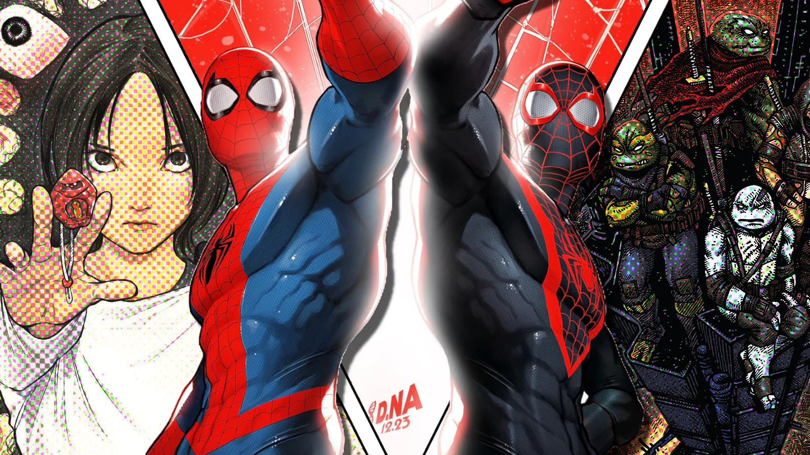 Ultimate X-Men, Spectacular Spider-Men, & Last Ronin II key art