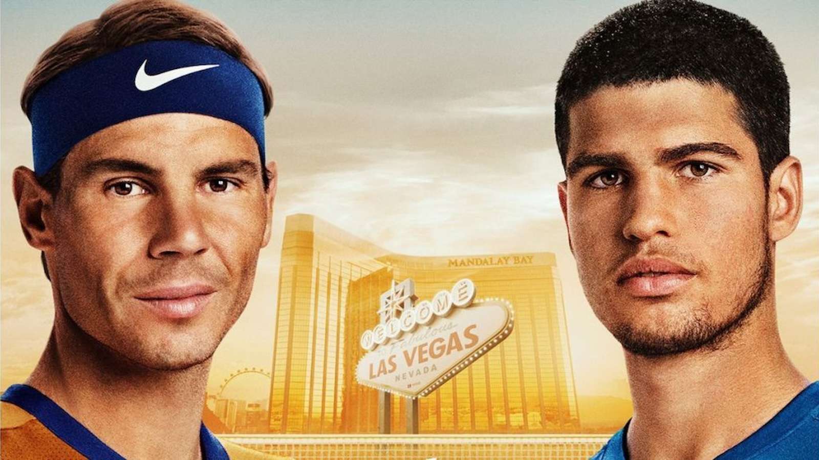 Rafael Nadal and Carlos Alcaraz in The Netflix Slam poster