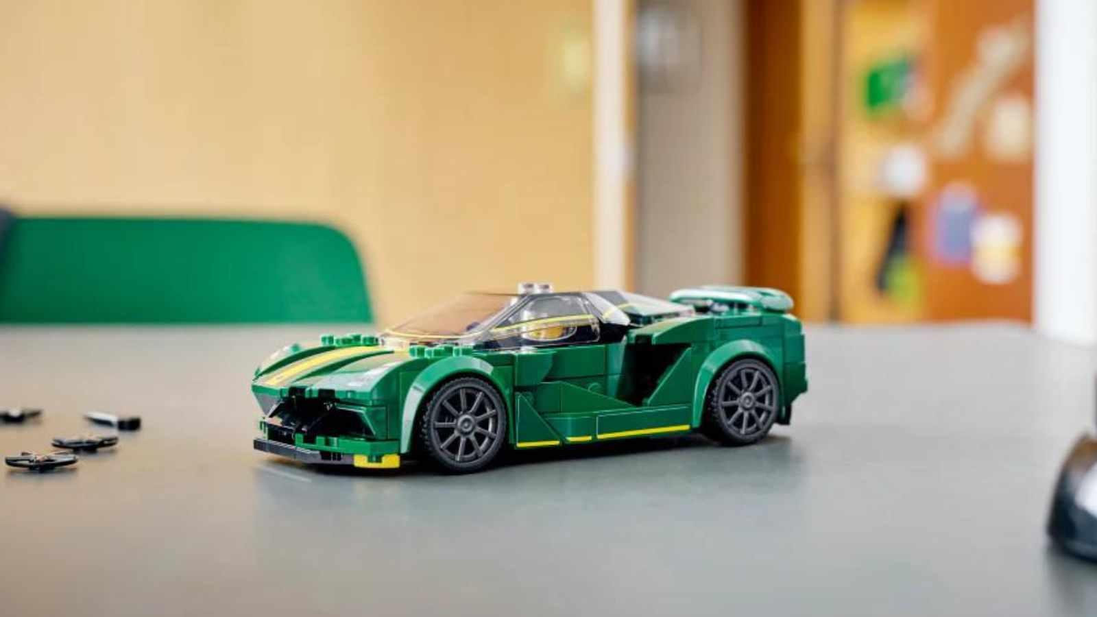 LEGO Lotus Evija on display
