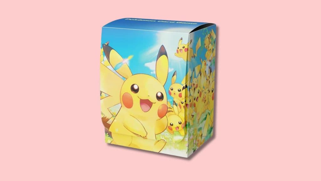 Pikachu deck box.