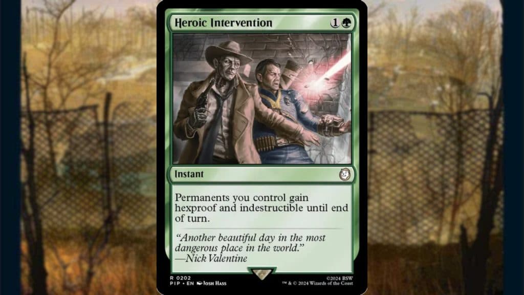 MTG Fallout Heroic Intervention