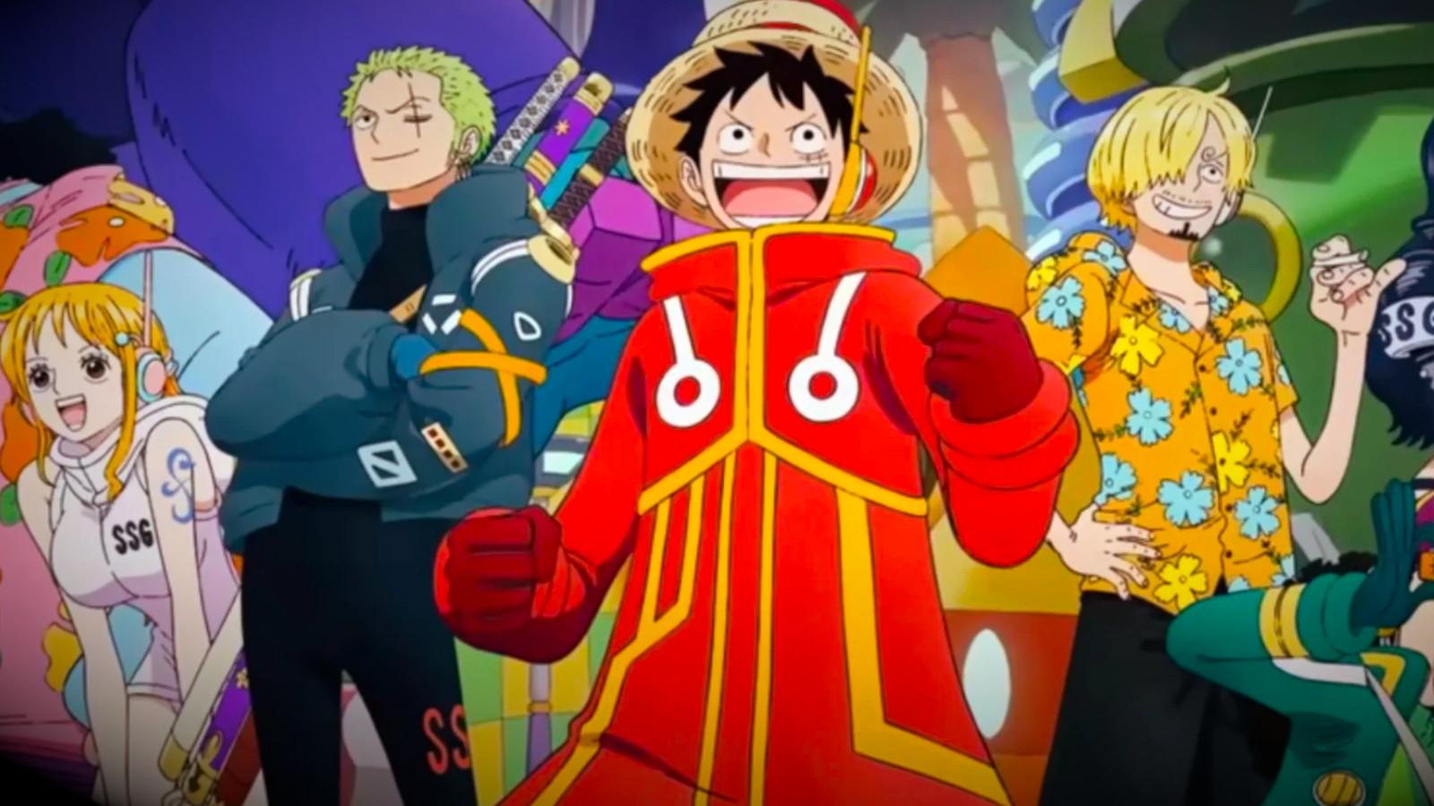 Monkey D Luffy and the crew from One Piece Final Saga
