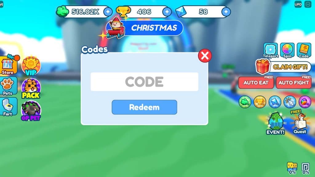 Shows how to use codes in Fart a Friend