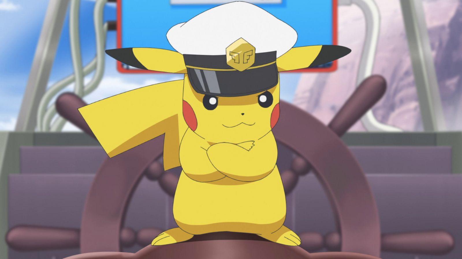 Captain Pikachu from Pokemon anime.
