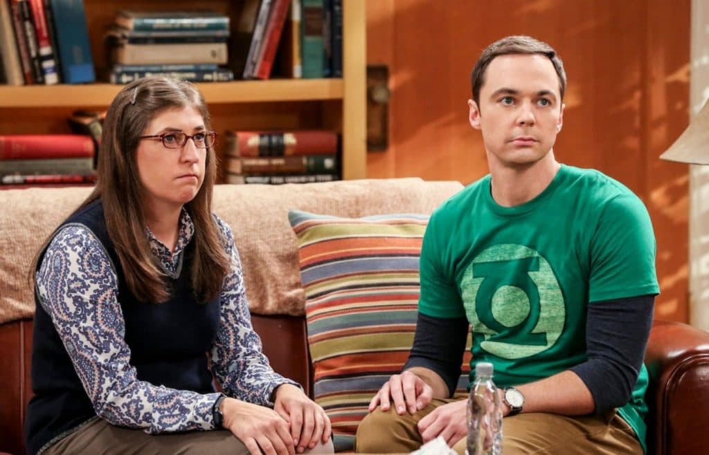 Sheldon and Amy Cooper in The Big Bang Theory