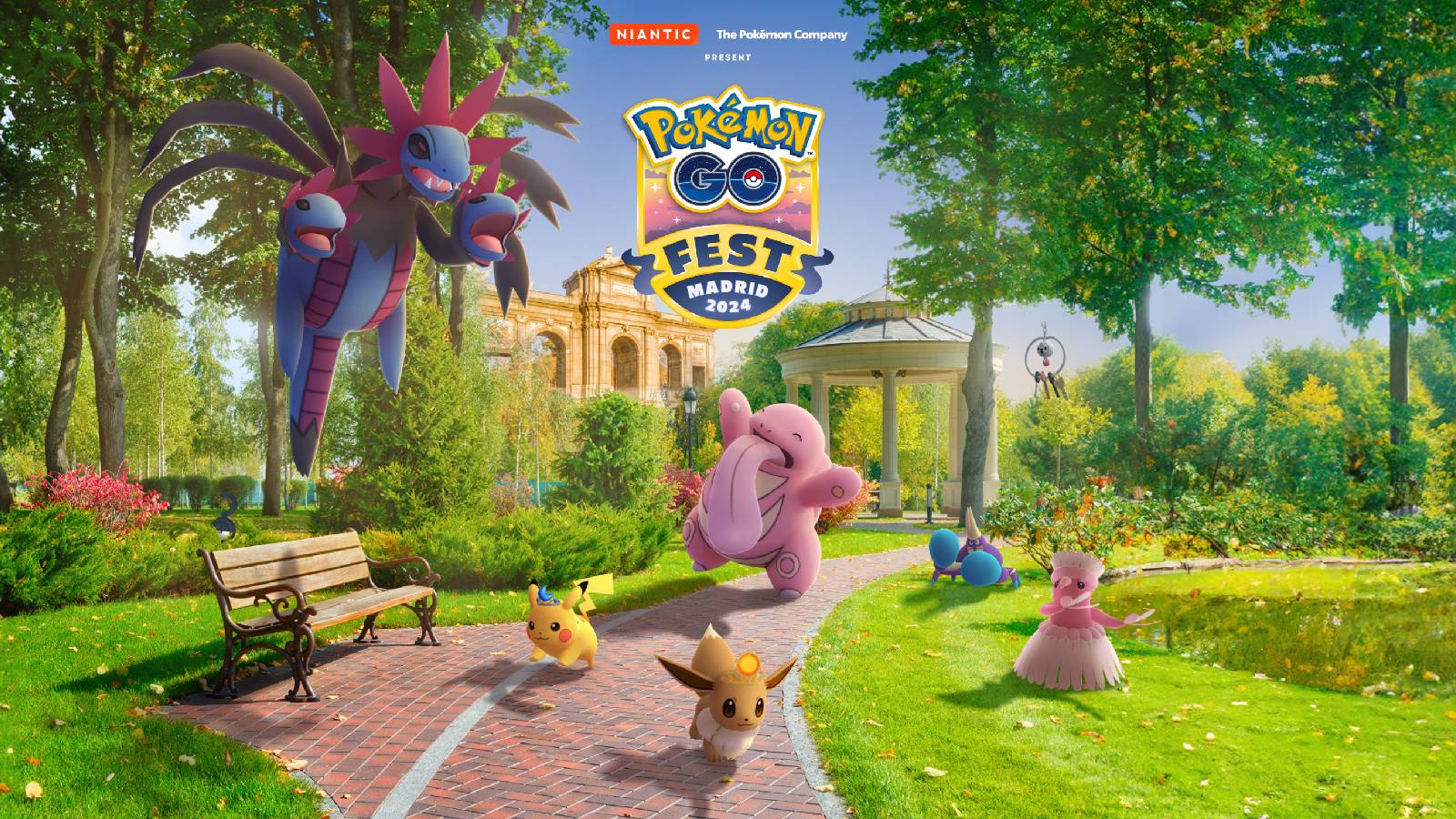 Key art for Pokemon Go Fest 2024 Madrid