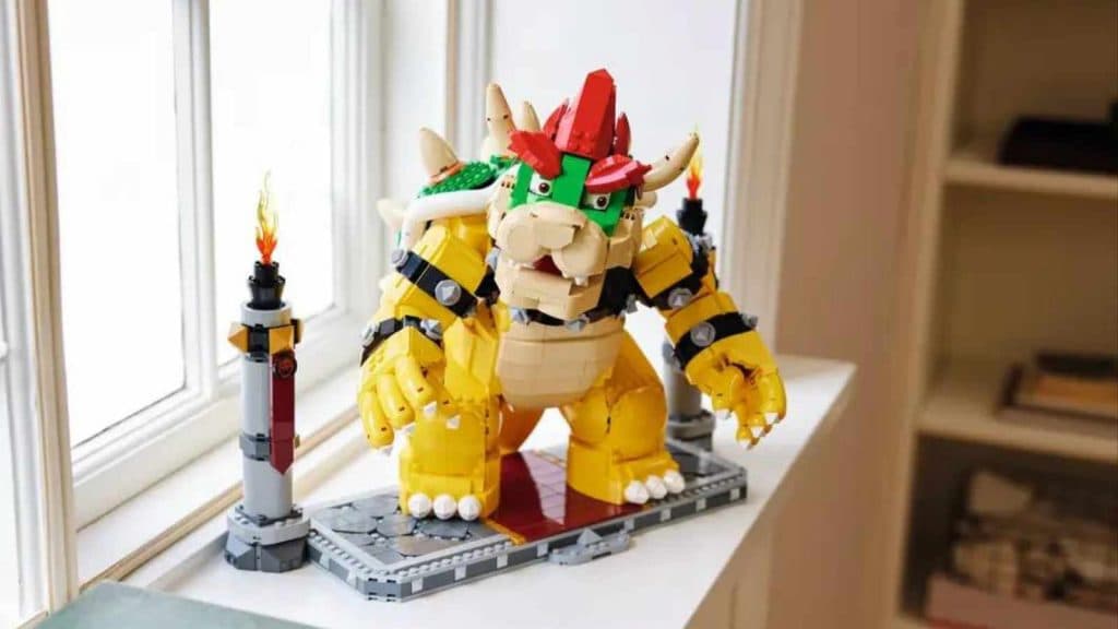 The LEGO Super Mario The Mighty Bowser on display