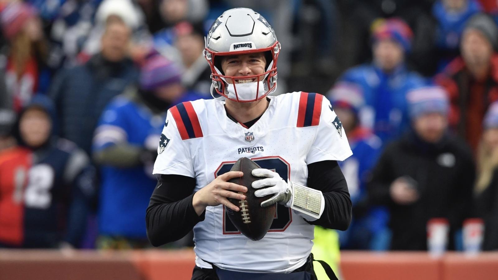 The Patriots will field trade offers for quarterback Mac Jones and fans are throwing shots on social media