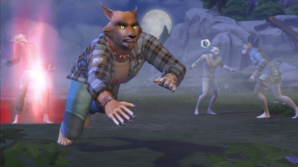 A Werewolf in Sims 4 DLC
