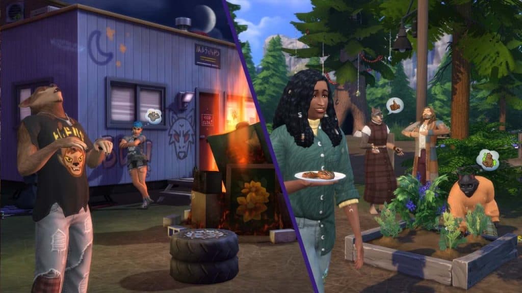 Gameplay of The Sims 4 Werewolves