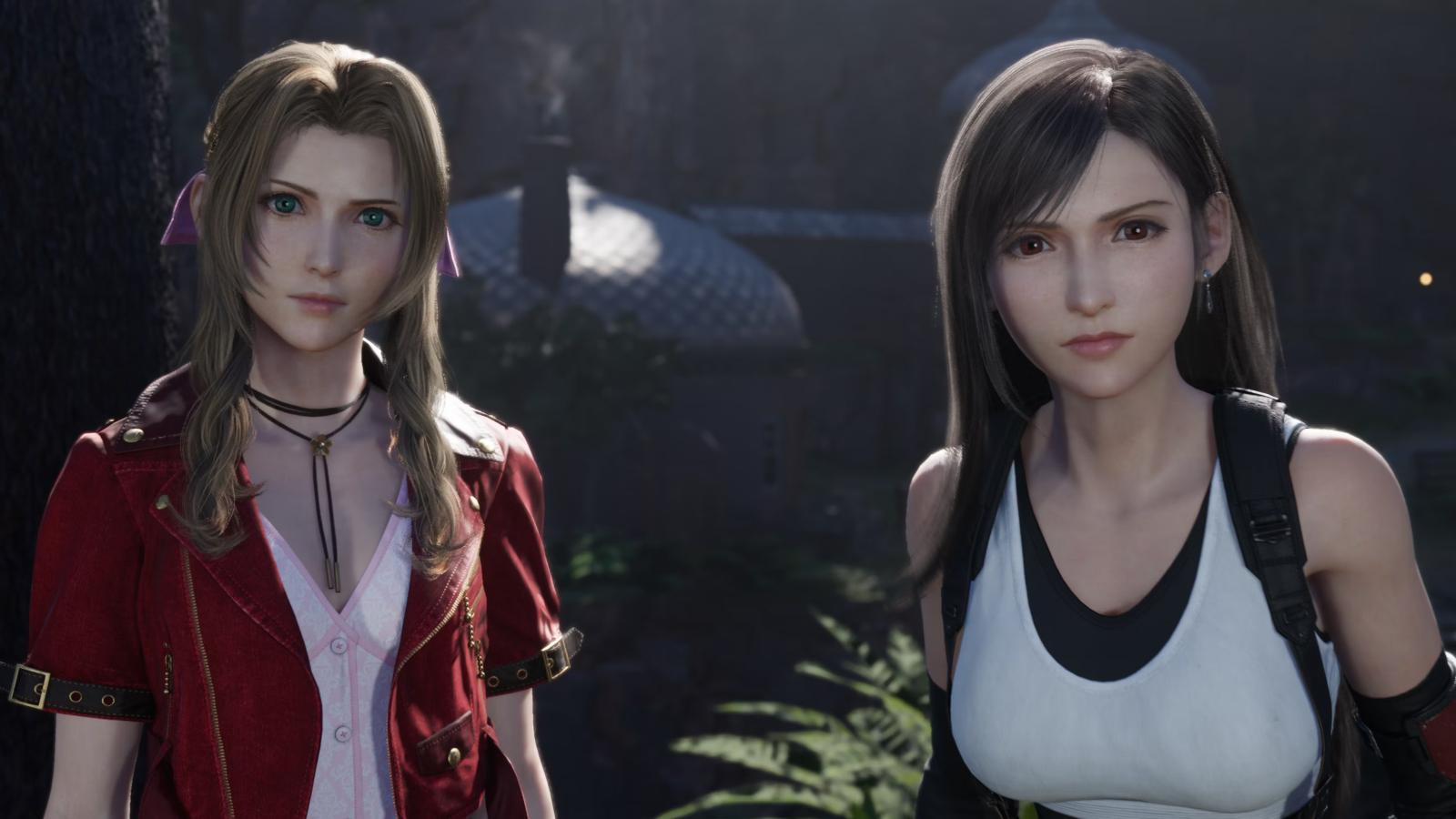 Aerith and Tifa in Final Fantasy 7 Rebirth