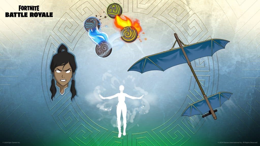 Fortnite Avatar Korra Quest rewards in the Chapter 5 Season 2 Battle Pass.