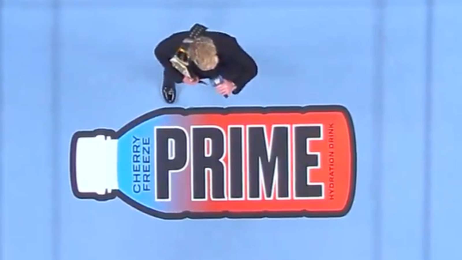 Logan Paul reveals Prime Hydration as the ring sponsor for all future WWE PLEs