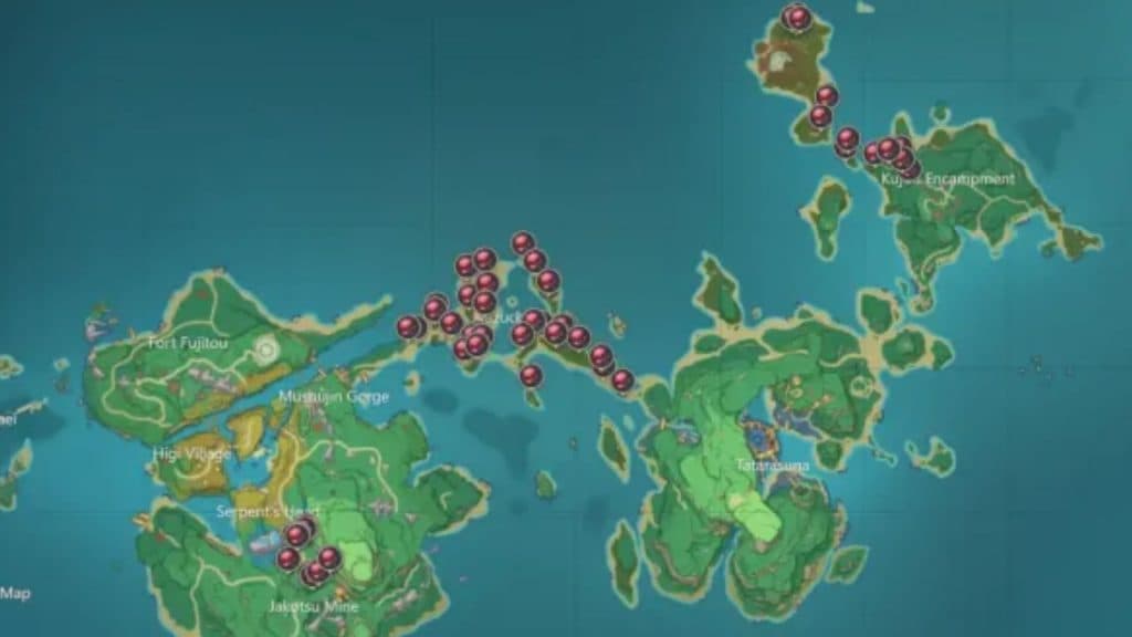 Dendrobium locations in Genshin Impact 