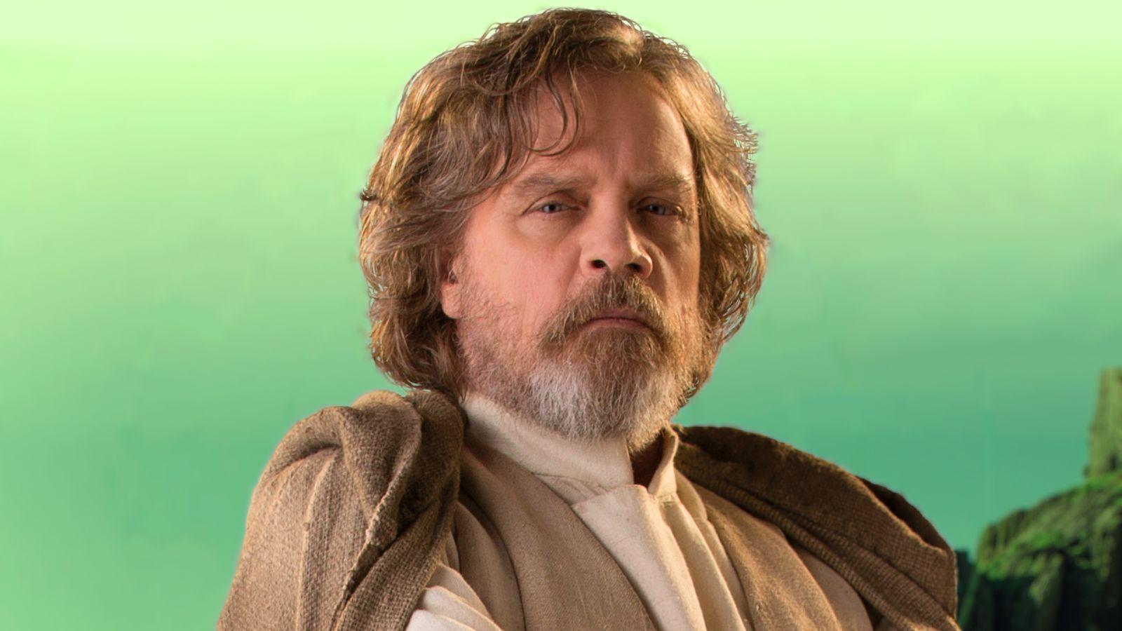 Mark Hamill as Luke Skywalker in Star Wars The Last Jedi.