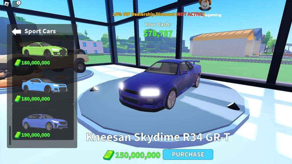 New car in Car Factory Tycoon shop