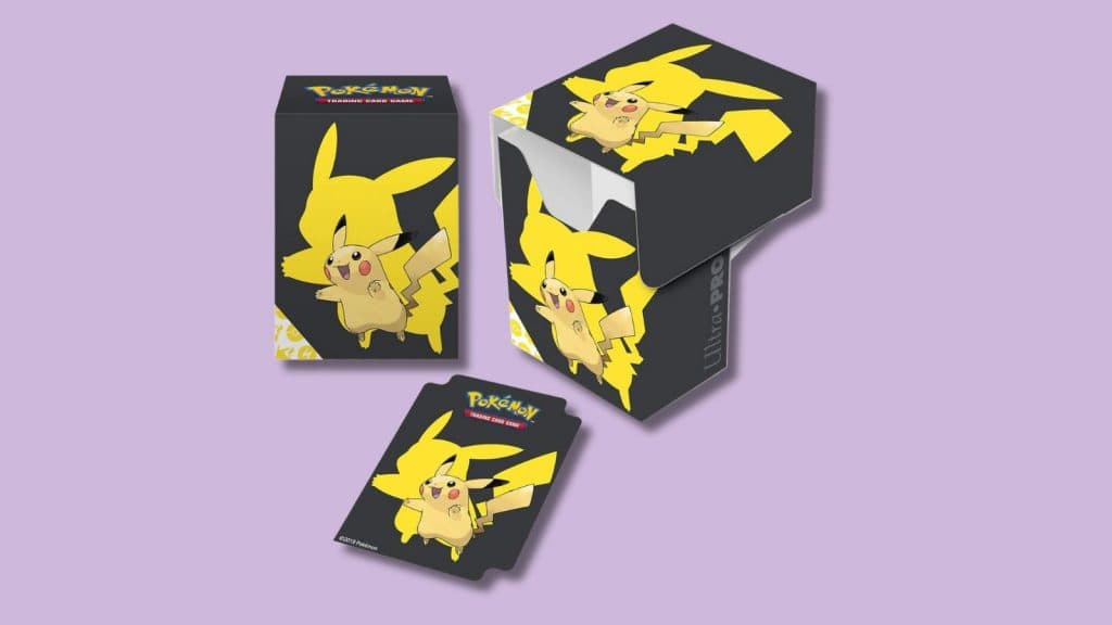 Ultra PRO Pikachu deck box set.