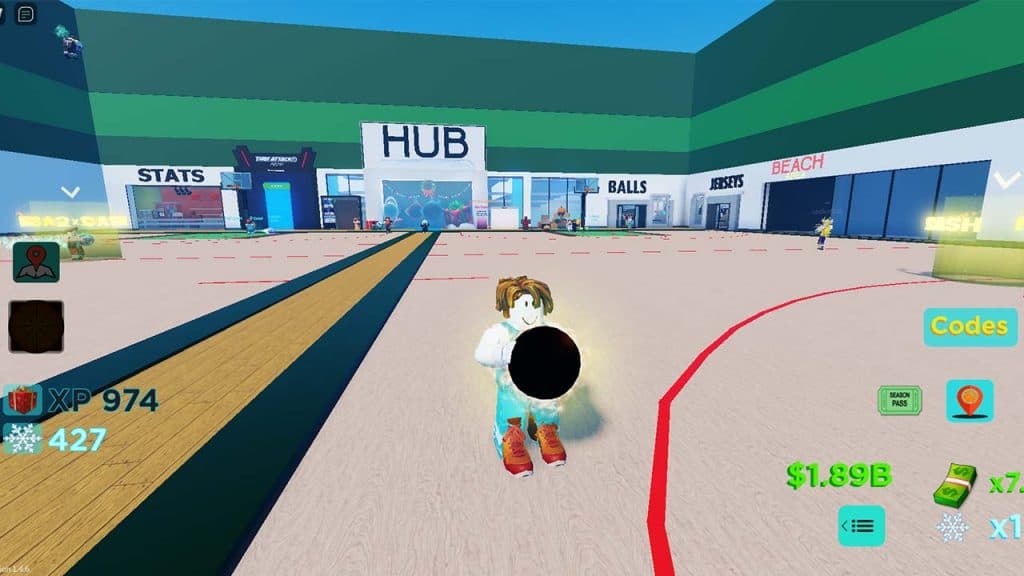 Shows how to use codes in Dunking Simulator