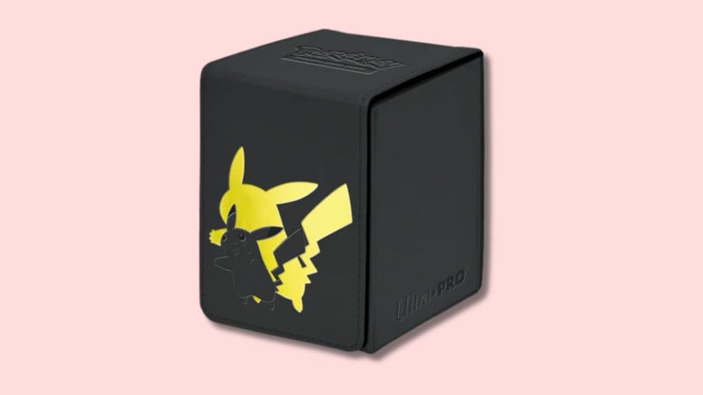 Pikachu Ultra PRO deck box.
