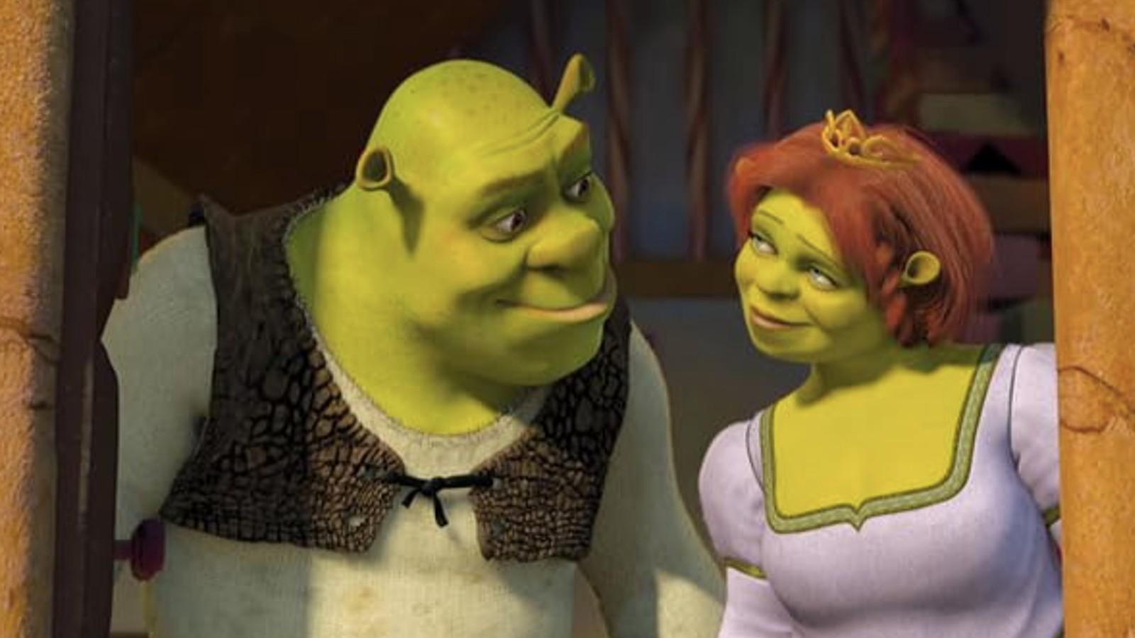 Shrek and Princess Fiona in Shrek 2