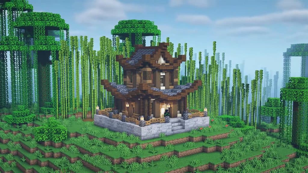 an image of Big Japanese House in Minecraft