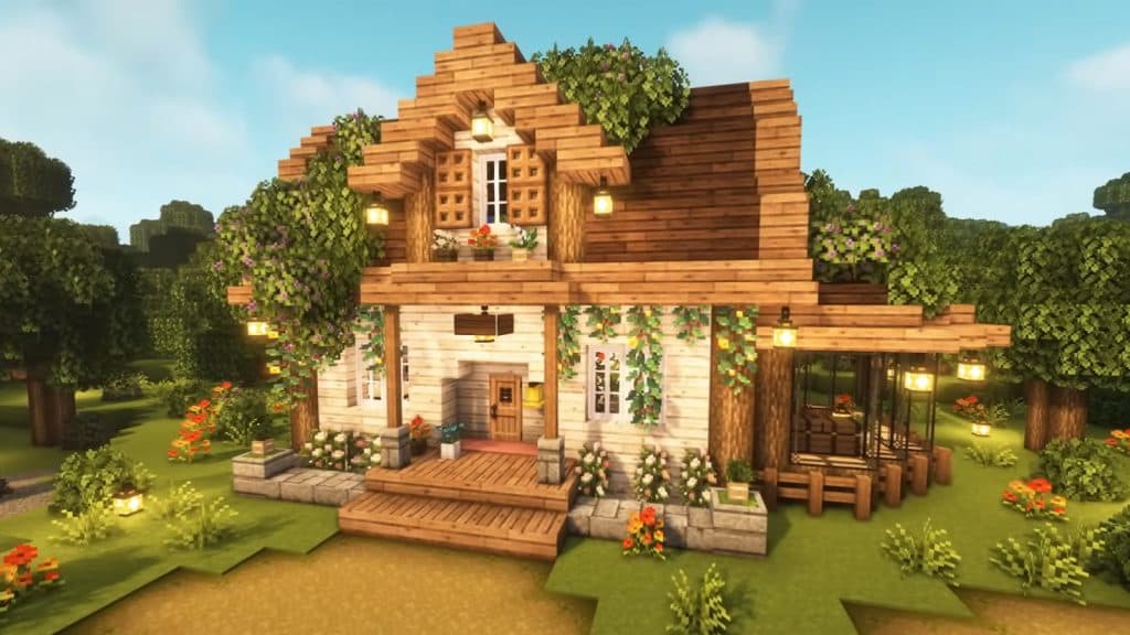 a Minecraft Cottage House