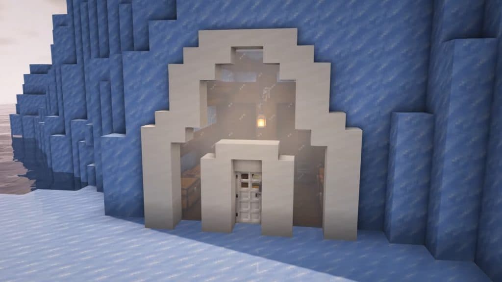 a Iceberg House in Minecraft