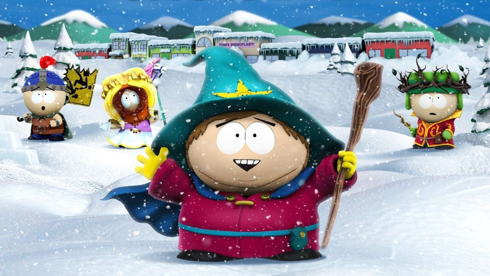 An image of South Park: Snow Day keyart.