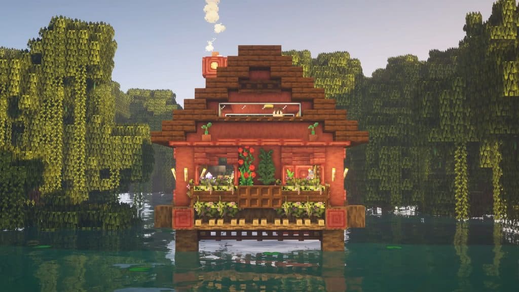 a Mangrove House in Minecraft