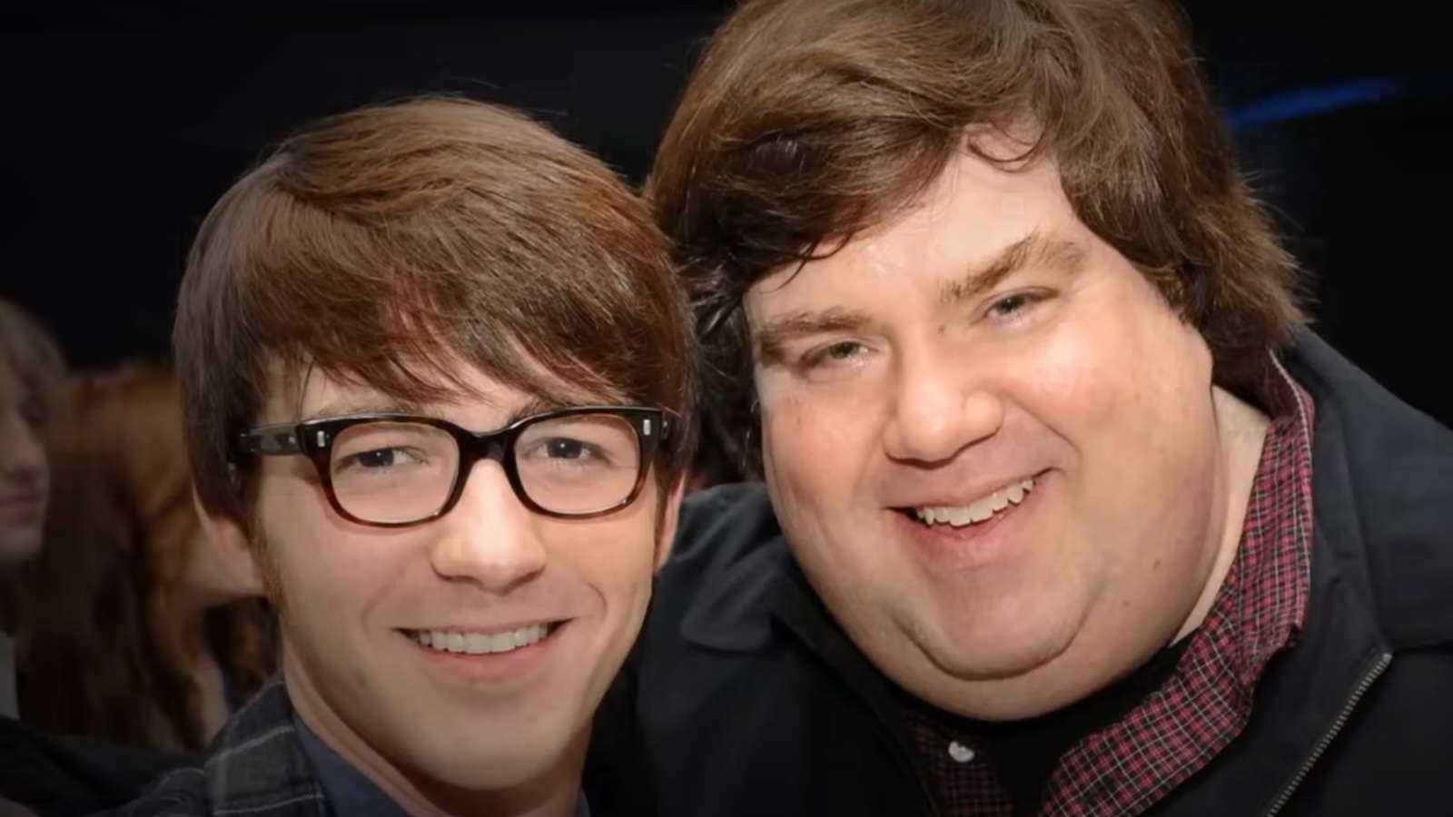 Photo of Drake Bell and Dan Schneider shown in Quiet on Set: The Dark Side of Kids TV