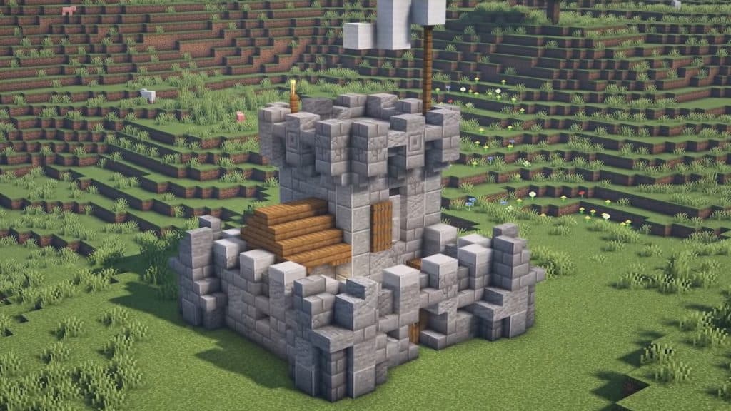 an image of Small Castle house in Minecraft