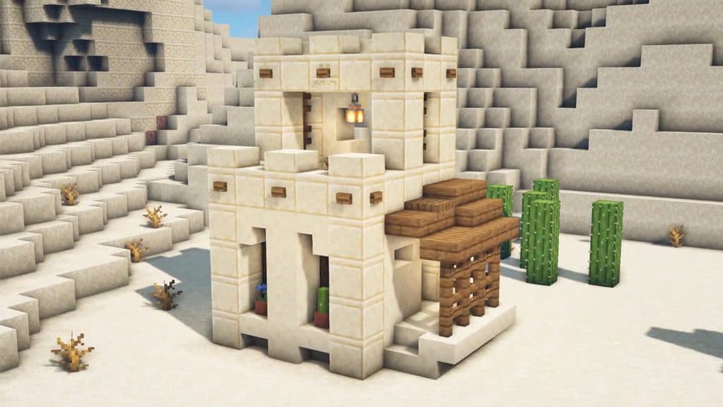 an image of Starter Desert House in Minecraft