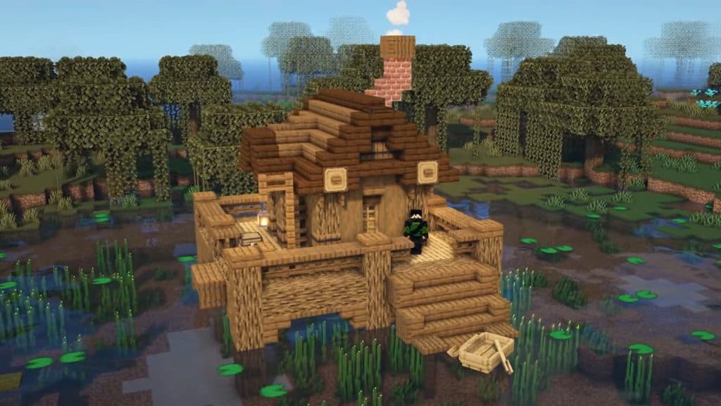a Swamp House in Minecraft