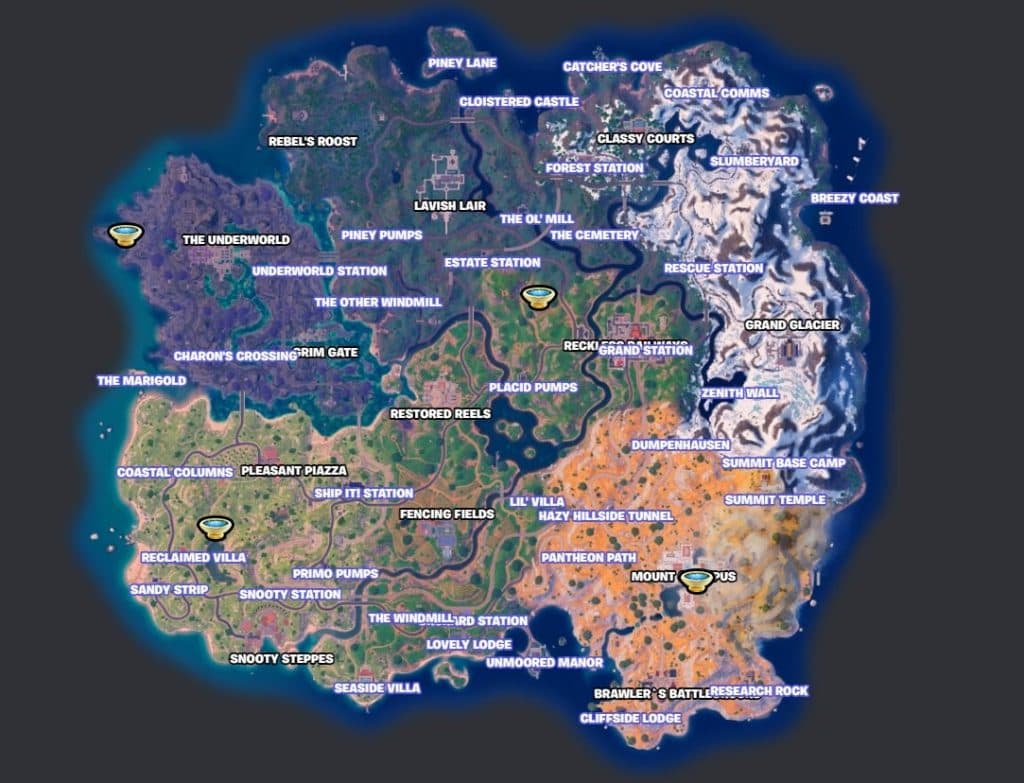 Fortnite Oracle locations