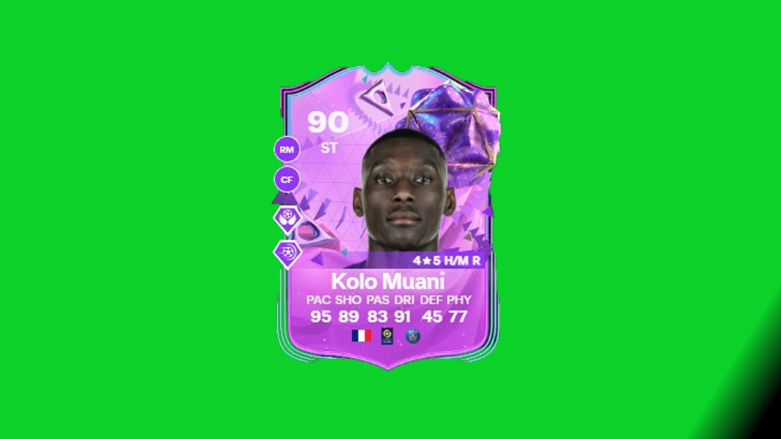Kolo Muani card in EA FC 24