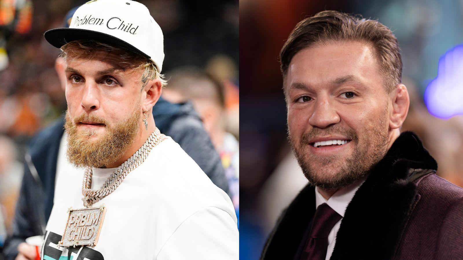 Jake Paul (left) and Conor McGregor (right).