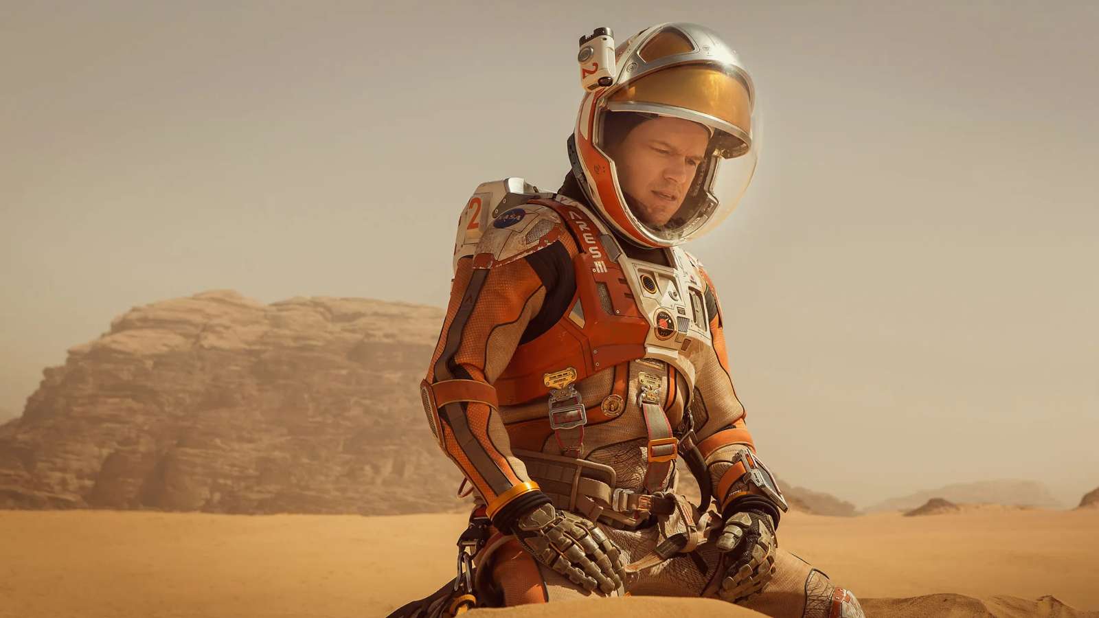 Matt Damon in The Martian as Mark.
