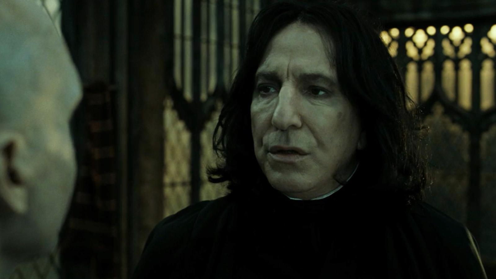 Severus Snape death scene in Harry Potter franchise.