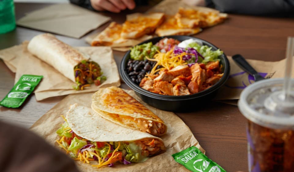 A photo of Taco Bell's new Cantina range
