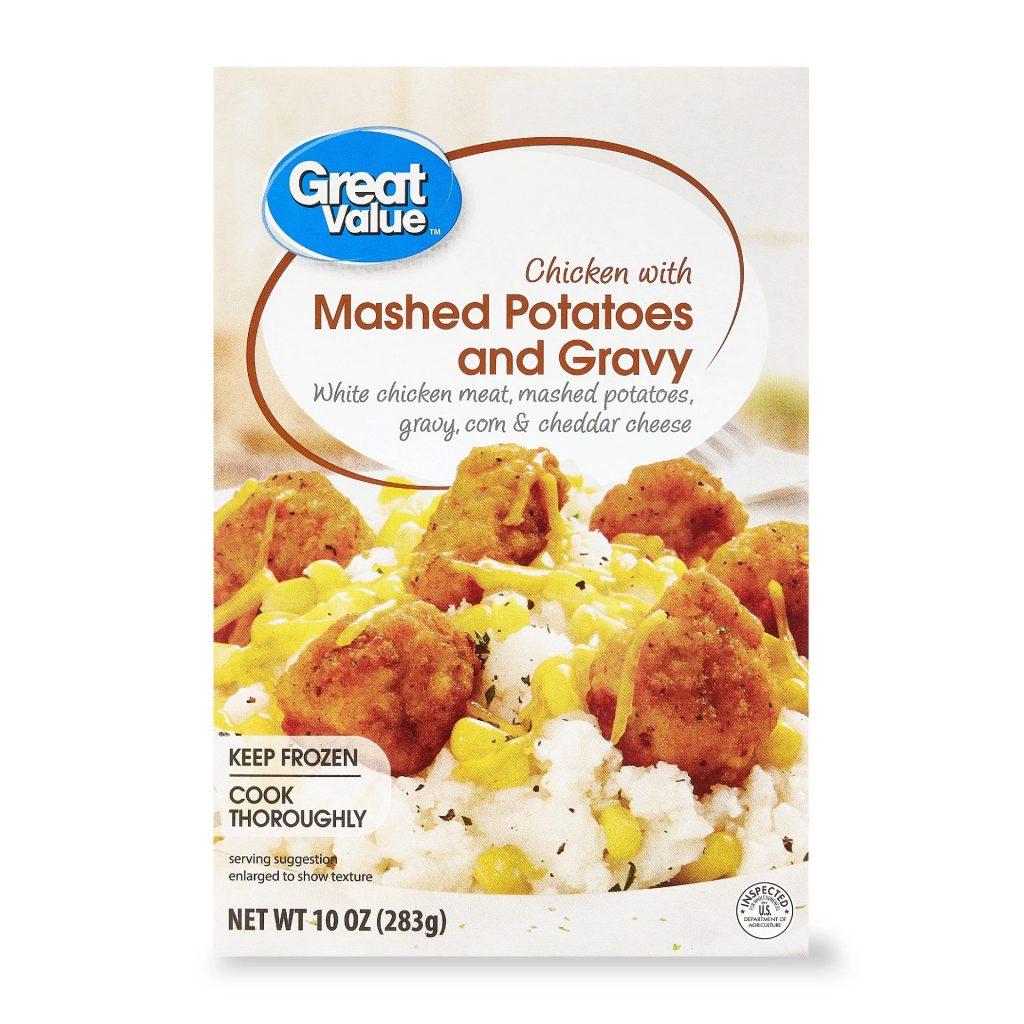 A photo of Great Value Mashed Potatoes and Gravy from Walmart
