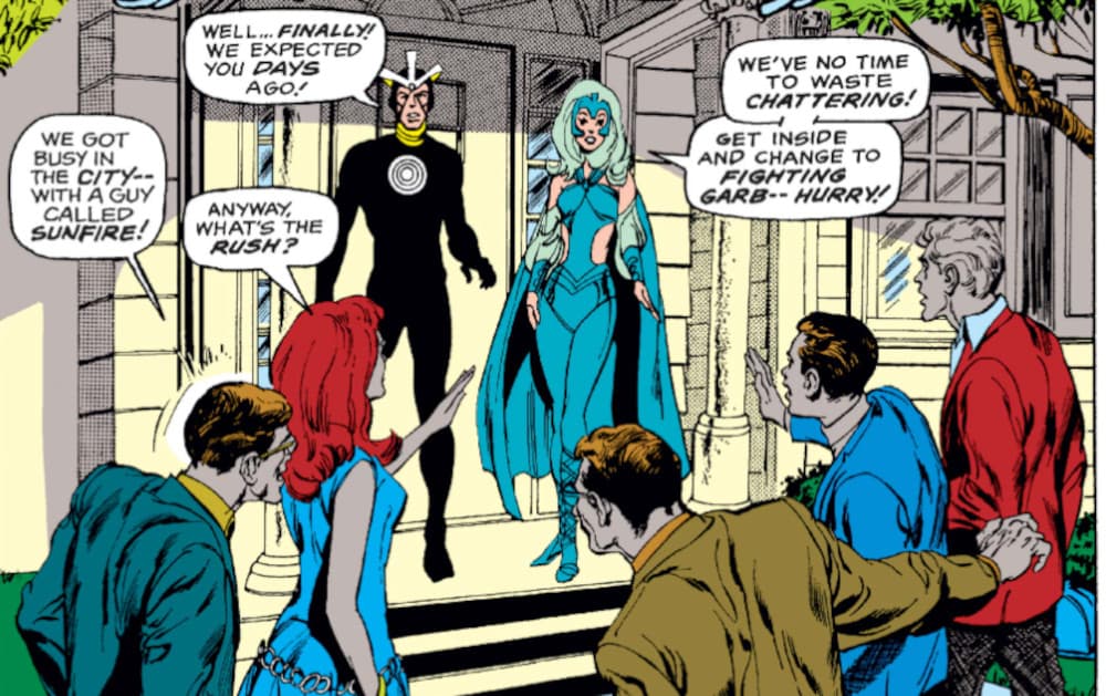 Havok and Polaris from X-Men #65