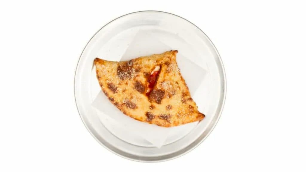 Chick-fil-A pepperoni calzone pizza pie.