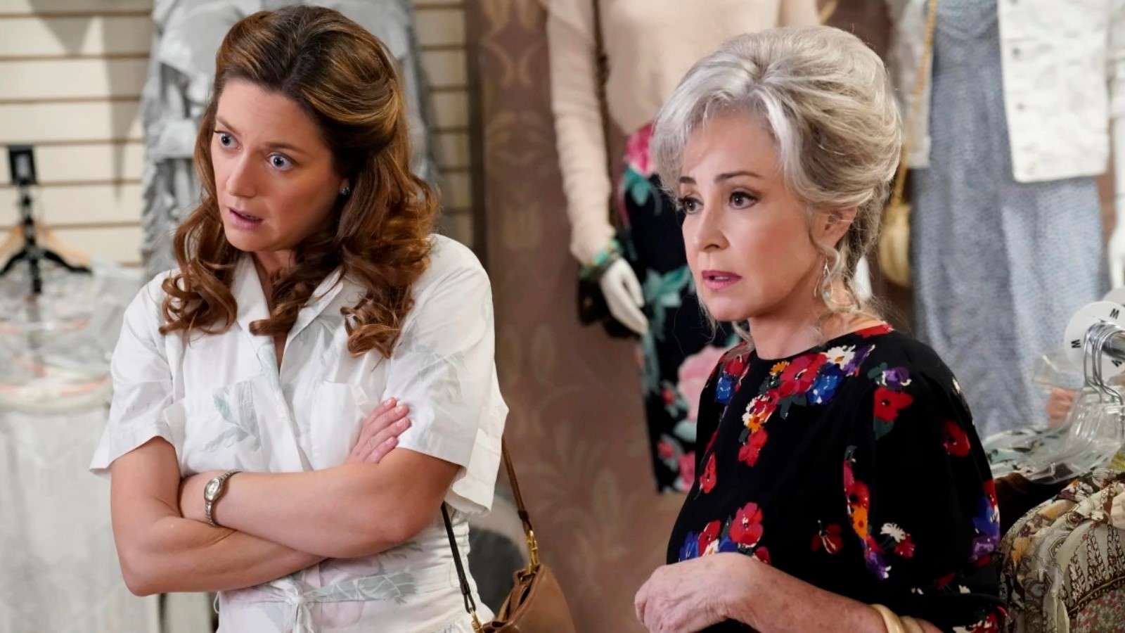 Zoe Perry and Annie Potts as Mary and Connie on Young Sheldon