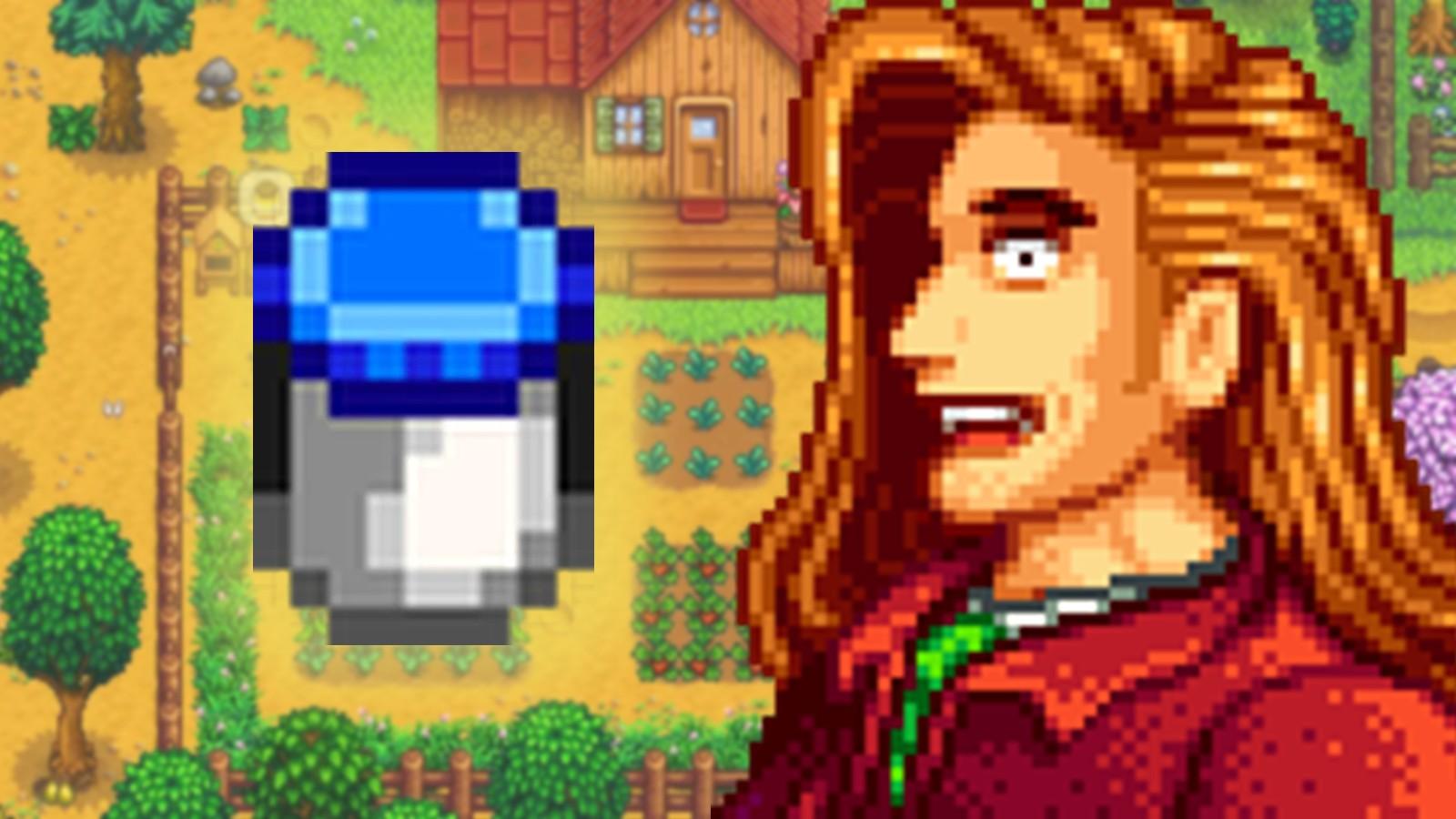 Stardew Valley Elliot looked shocked next to mayonnaise