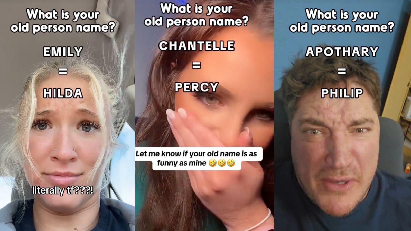 what is the 'what's your old name' filter on TikTok