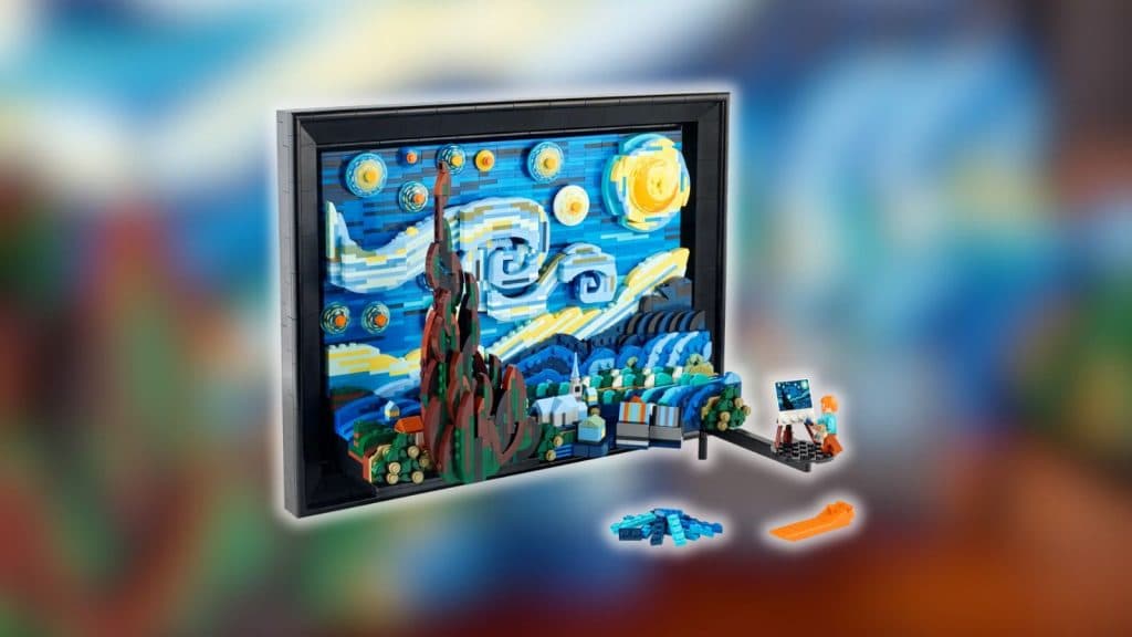 LEGO Ideas Vincent Van Gogh's The Starry Night set