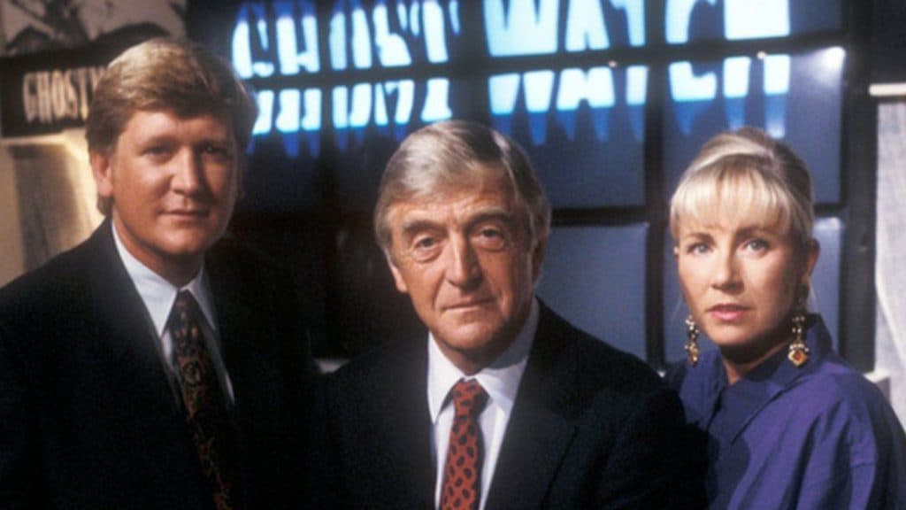 Michael Parkinson, Sarah Greene and Mike Smith lead the Ghostwatch team.