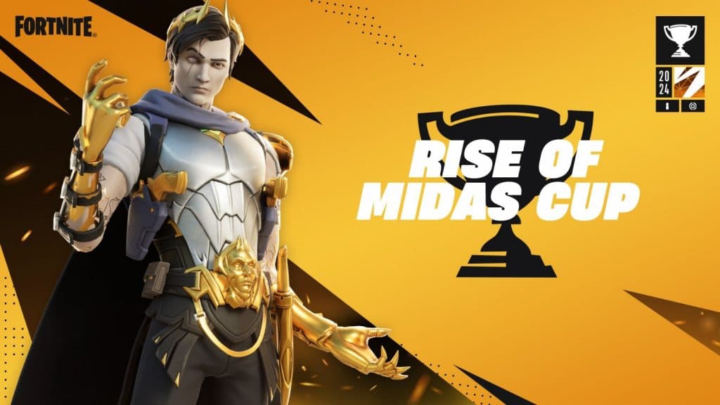 The Rise of Midas Cup Fortnite cover