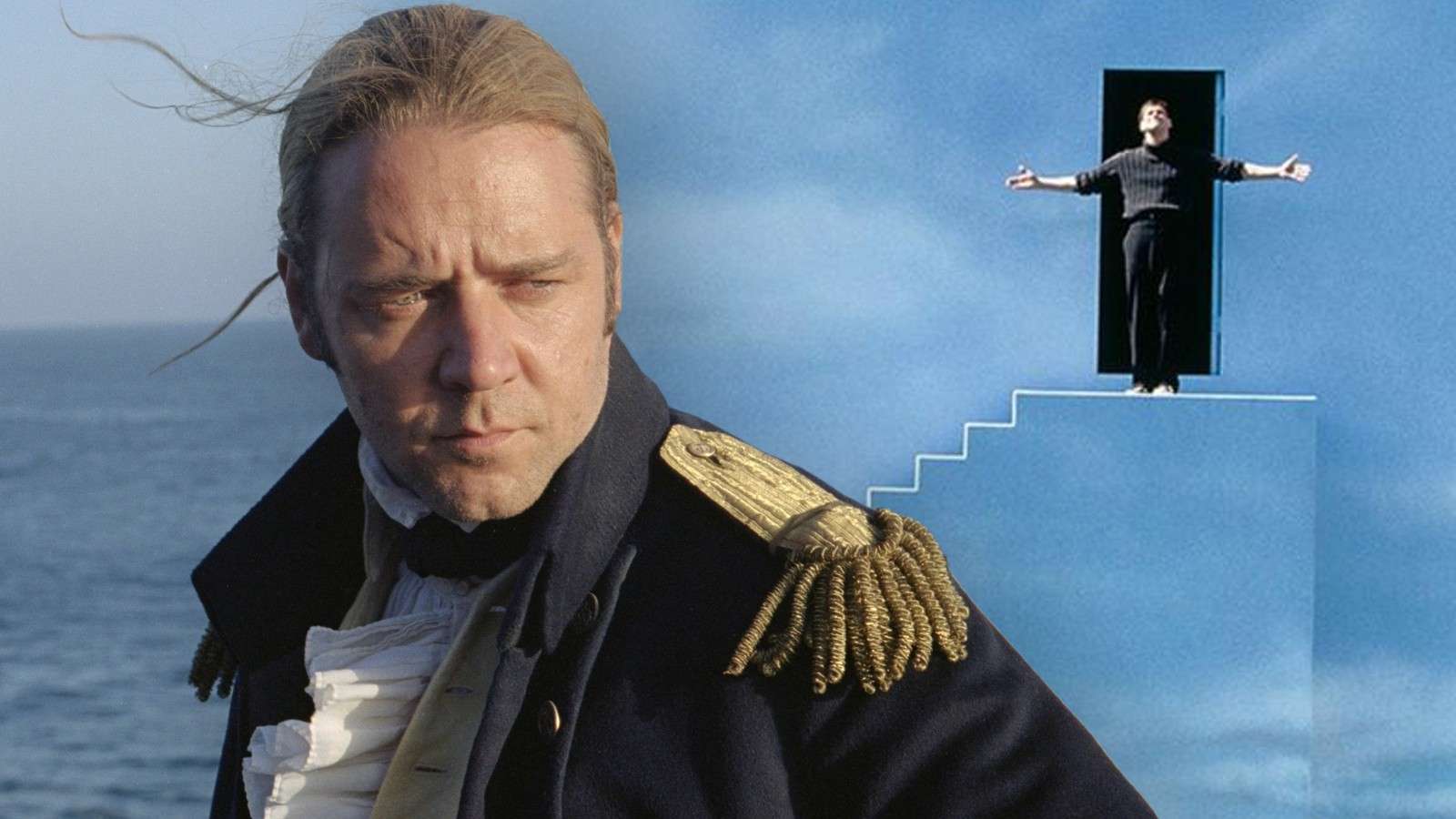Stills from Master and Commander and The Truman Show, directed by Peter Weir
